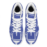 The Star Of Life Paramedic Symbol Print High Top Leather Sneakers