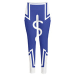 The Star Of Life Paramedic Symbol Print High-Waisted Pocket Leggings