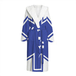 The Star Of Life Paramedic Symbol Print Hooded Bathrobe