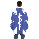 The Star Of Life Paramedic Symbol Print Hoodie Blanket