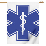 The Star Of Life Paramedic Symbol Print House Flag