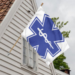The Star Of Life Paramedic Symbol Print House Flag