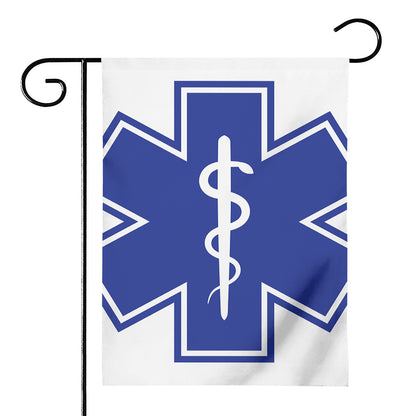 The Star Of Life Paramedic Symbol Print House Flag