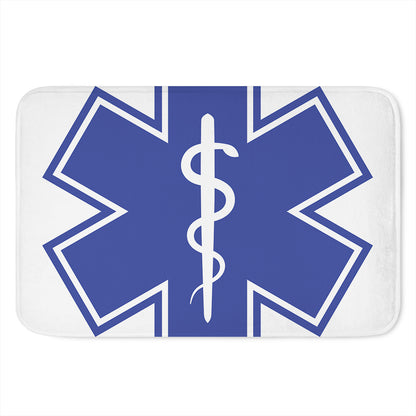 The Star Of Life Paramedic Symbol Print Indoor Door Mat