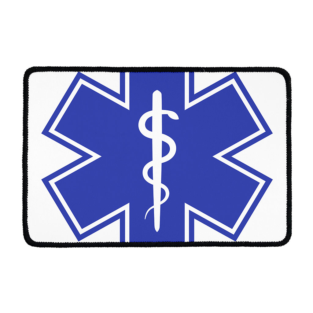The Star Of Life Paramedic Symbol Print Kitchen Mat