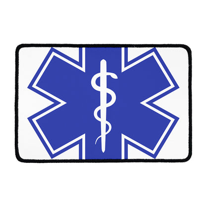 The Star Of Life Paramedic Symbol Print Kitchen Mat