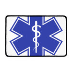 The Star Of Life Paramedic Symbol Print Kitchen Mat