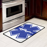 The Star Of Life Paramedic Symbol Print Kitchen Mat
