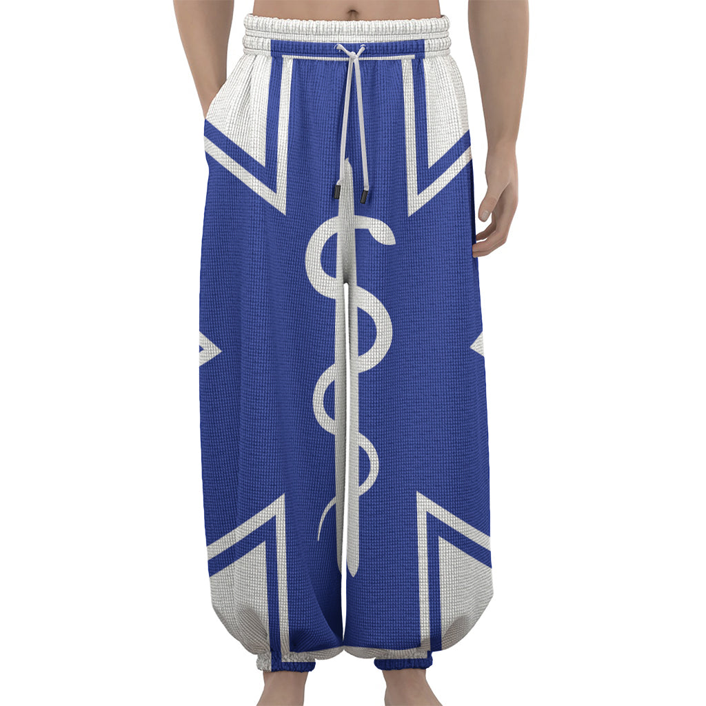 The Star Of Life Paramedic Symbol Print Lantern Pants