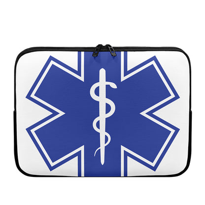 The Star Of Life Paramedic Symbol Print Laptop Sleeve