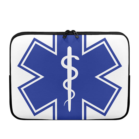 The Star Of Life Paramedic Symbol Print Laptop Sleeve