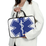 The Star Of Life Paramedic Symbol Print Laptop Sleeve With Handle