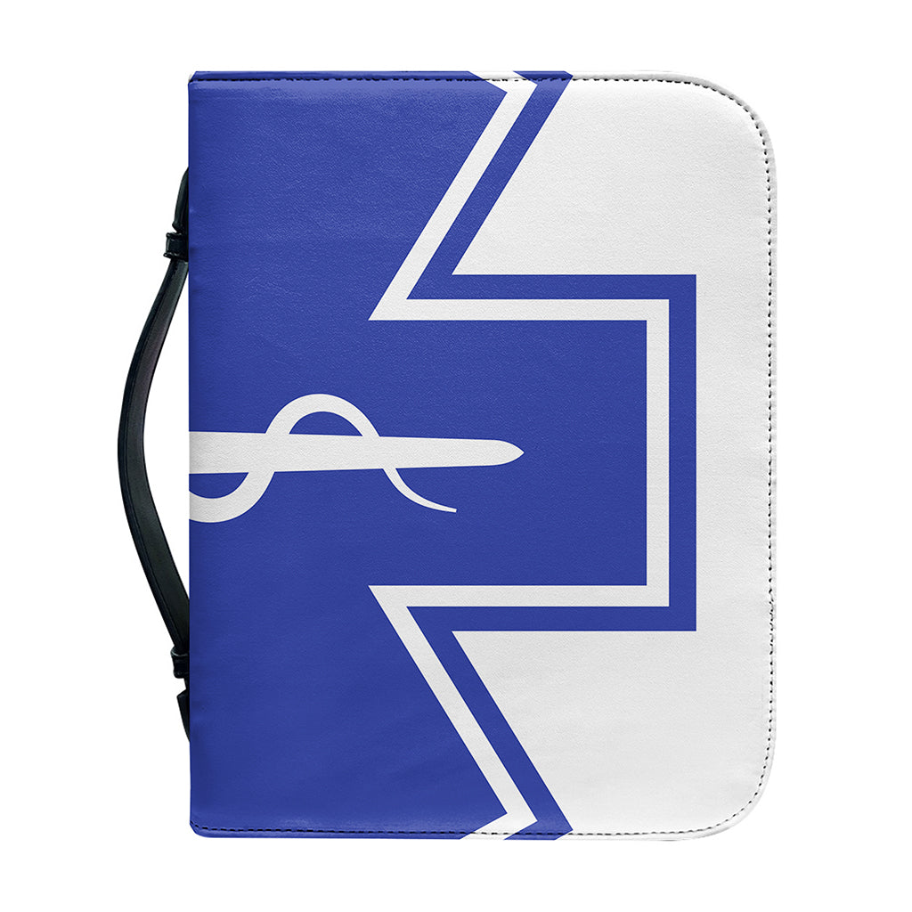 The Star Of Life Paramedic Symbol Print Leather Bible Cover