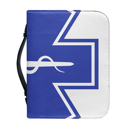 The Star Of Life Paramedic Symbol Print Leather Bible Cover