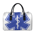 The Star Of Life Paramedic Symbol Print Leather Duffel Bag