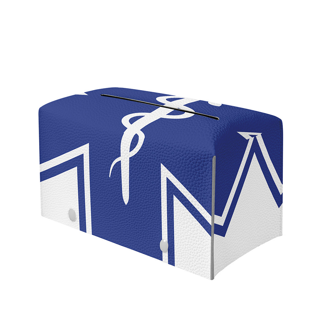 The Star Of Life Paramedic Symbol Print Leather Tissue Box Cover