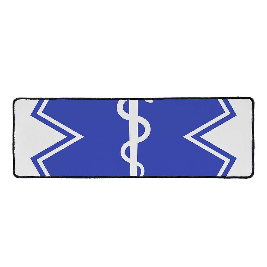 The Star Of Life Paramedic Symbol Print Long Kitchen Mat