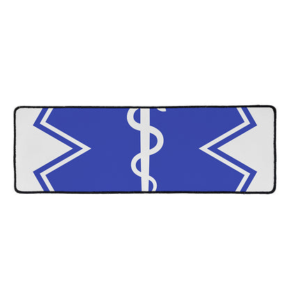 The Star Of Life Paramedic Symbol Print Long Kitchen Mat