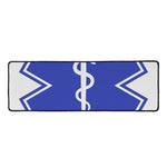 The Star Of Life Paramedic Symbol Print Long Kitchen Mat
