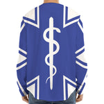 The Star Of Life Paramedic Symbol Print Long Sleeve Baseball Jersey