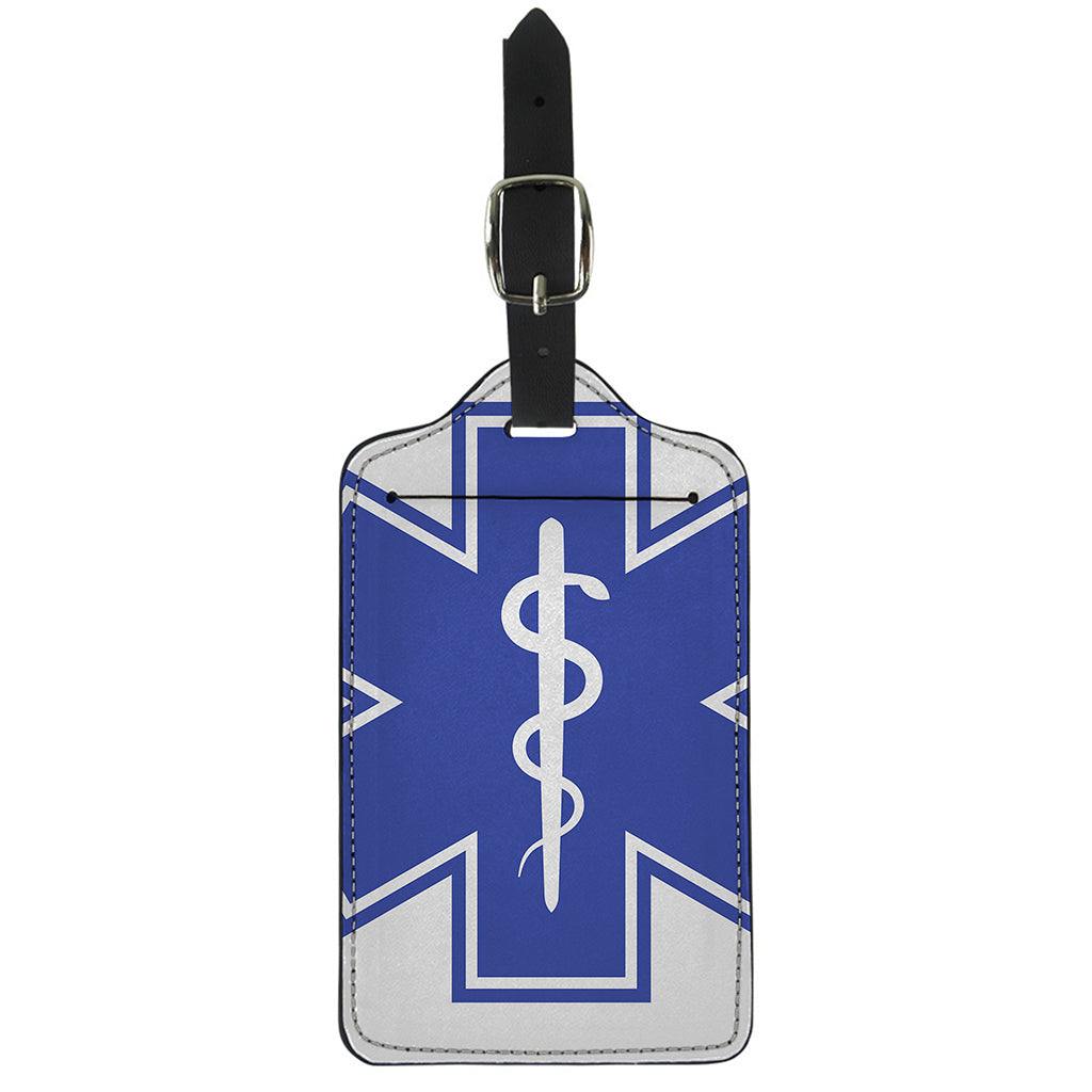 The Star Of Life Paramedic Symbol Print Luggage Tag
