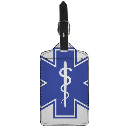 The Star Of Life Paramedic Symbol Print Luggage Tag