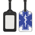 The Star Of Life Paramedic Symbol Print Luggage Tag