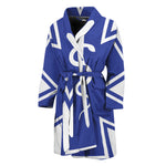 The Star Of Life Paramedic Symbol Print Men's Bathrobe