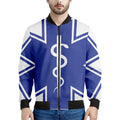 The Star Of Life Paramedic Symbol Print Men's Bomber Jacket