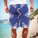 The Star Of Life Paramedic Symbol Print Men's Cargo Shorts