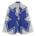 The Star Of Life Paramedic Symbol Print Men's Cotton Blazer