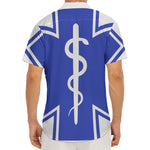 The Star Of Life Paramedic Symbol Print Men's Deep V-Neck Shirt