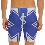 The Star Of Life Paramedic Symbol Print Men's Long Boxer Briefs