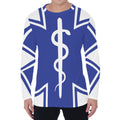 The Star Of Life Paramedic Symbol Print Men's Long Sleeve T-Shirt