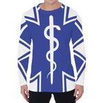 The Star Of Life Paramedic Symbol Print Men's Long Sleeve T-Shirt