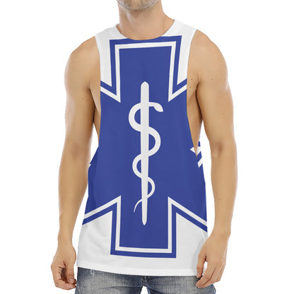 The Star Of Life Paramedic Symbol Print Men's Muscle Tank Top