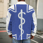 The Star Of Life Paramedic Symbol Print Men's Shirt Jacket
