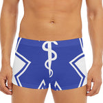 The Star Of Life Paramedic Symbol Print Men's Short Boxer Briefs