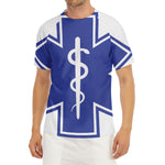The Star Of Life Paramedic Symbol Print Men's Short Sleeve Rash Guard