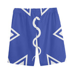 The Star Of Life Paramedic Symbol Print Men's Sports Shorts