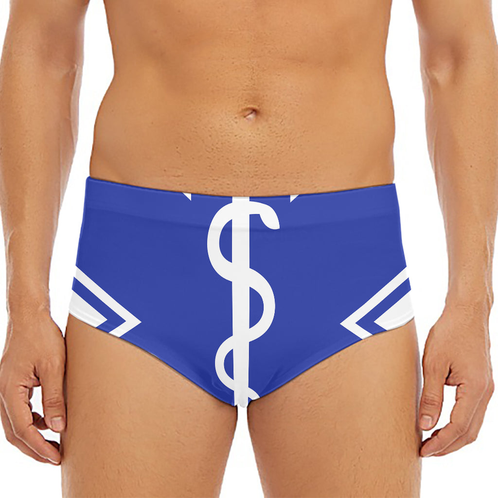 The Star Of Life Paramedic Symbol Print Men's Triangle Swim Briefs