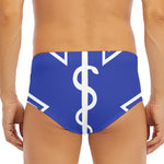 The Star Of Life Paramedic Symbol Print Men's Triangle Swim Briefs
