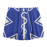 The Star Of Life Paramedic Symbol Print Mesh Shorts