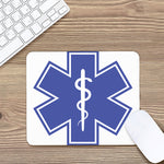 The Star Of Life Paramedic Symbol Print Mouse Pad