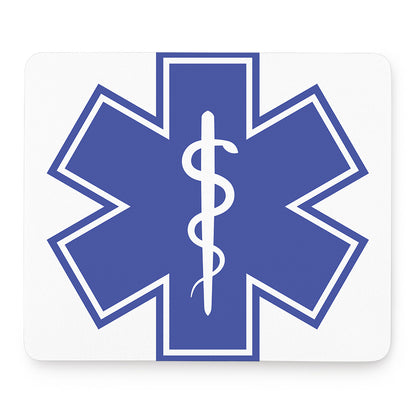The Star Of Life Paramedic Symbol Print Mouse Pad