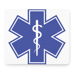 The Star Of Life Paramedic Symbol Print Mouse Pad