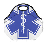 The Star Of Life Paramedic Symbol Print Neoprene Lunch Bag