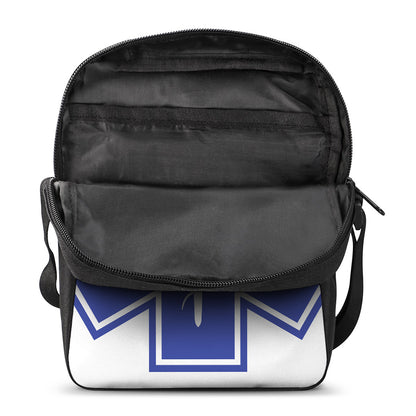 The Star Of Life Paramedic Symbol Print Rectangular Crossbody Bag