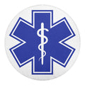 The Star Of Life Paramedic Symbol Print Round Blanket