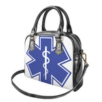 The Star Of Life Paramedic Symbol Print Shoulder Handbag
